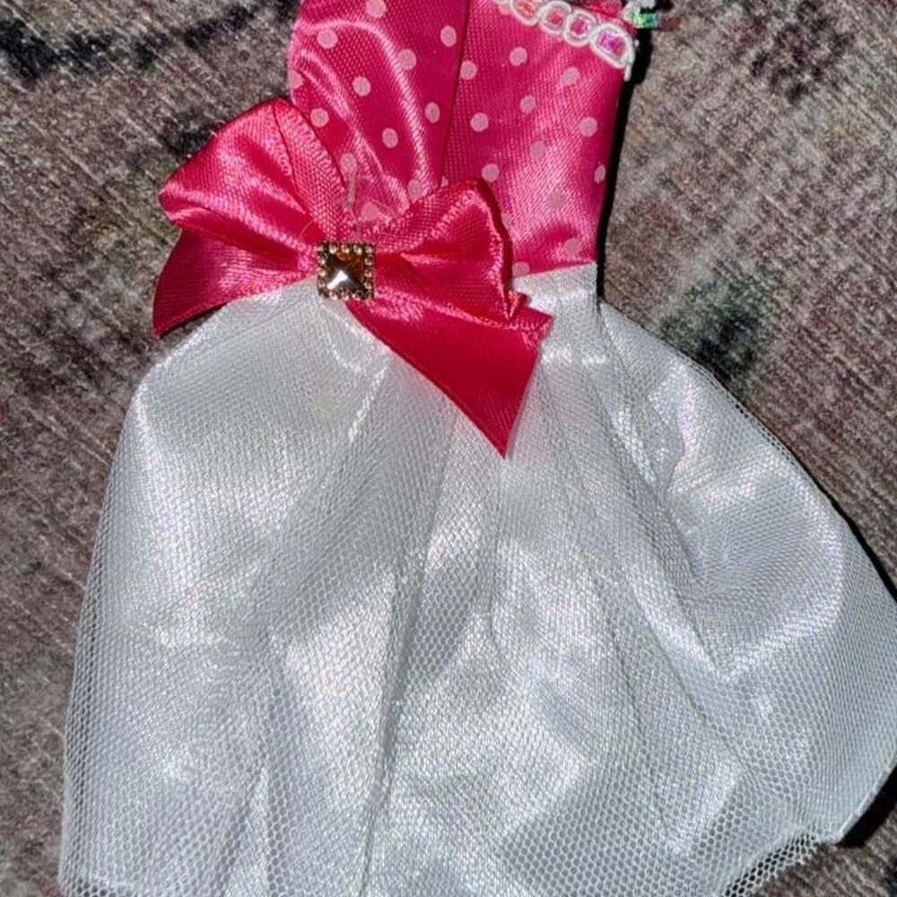 Barbie Pink and White Dolls-accessories